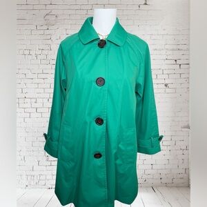 DENNIS BASSO JACKET GREEN SIZE PS